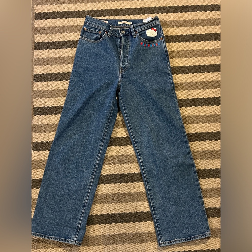 Levi's x Hello Kitty Ribcage Straight Jeans